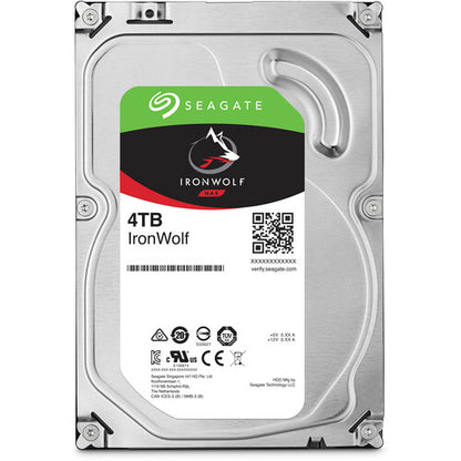 Seagate IronWolf 4TB NAS Internal Hard Drive – 3.5" SATA III, 5400RPM, CMR, 256MB Cache, 24/7 Use for NAS
