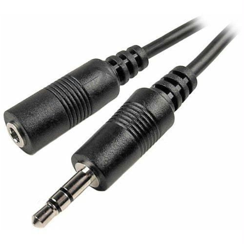 Microworld 5.0M Audio Extension Cable Male to Female 3.5mm - Black