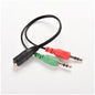 Microworld 3.5mm Stereo Female to Headset + Mic Male Cable Converter