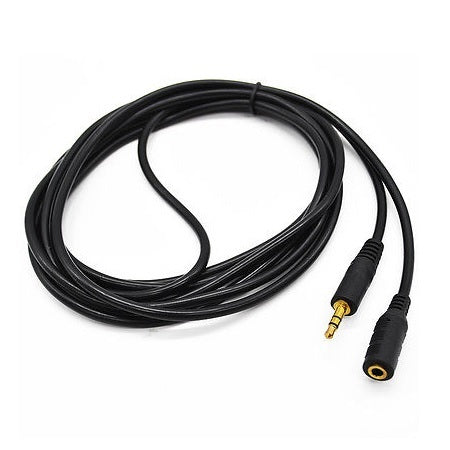 Microworld 3.5mm Audio Extension Cable 10 Meter M-F - Black