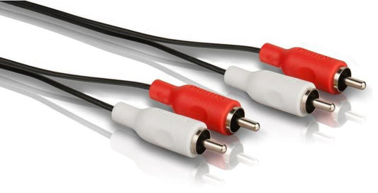 PHILIPS 2Rca (M) To 2Rca (M) 3.0M cable, perfect for audio connections and high-quality sound transmission.