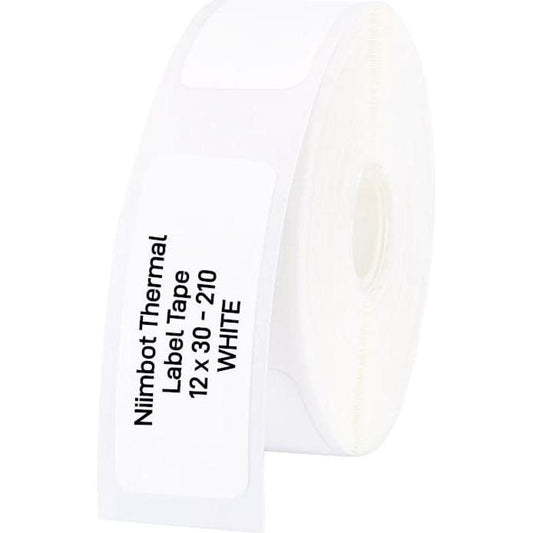 NIIMBOT Thermal Label 12 x 30mm, 210 Labels - White – view 1