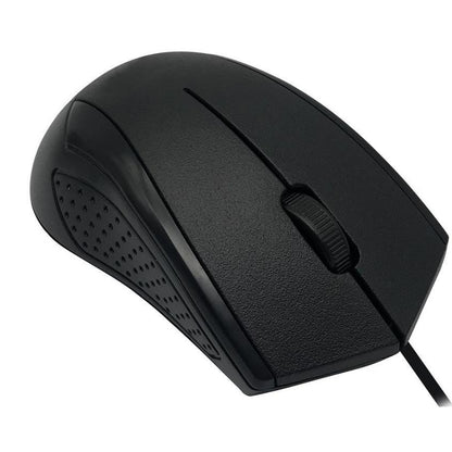 TBYTE M232 USB Wired Optical Mouse – 1000 DPI, Plug & Play, Black