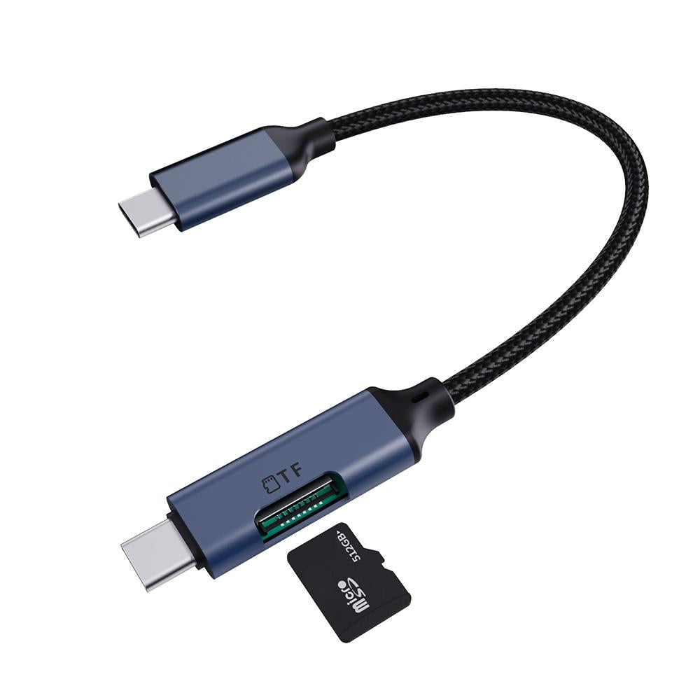 MLINK USB-C to USB-C Cable with MicroSD Card Reader - 0.5m