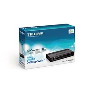 TP-Link 8 Port Gigabit Desktop Switch for seamless Gigabit Ethernet connectivity and enhanced network performance.