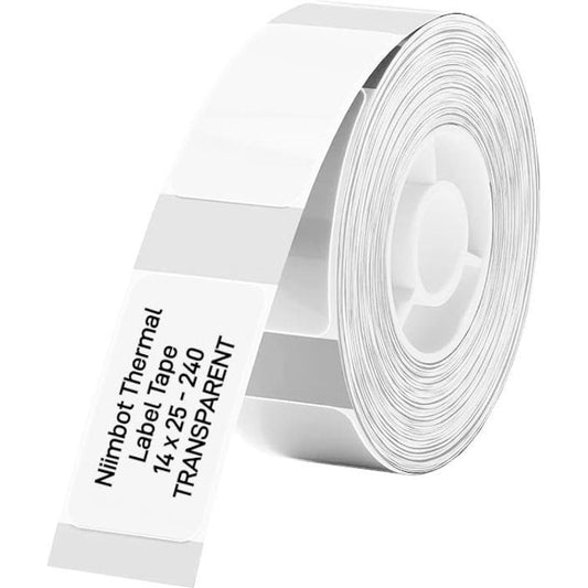 NIIMBOT Thermal Label 14 x 25mm, 240 Labels - Transparent – view 1