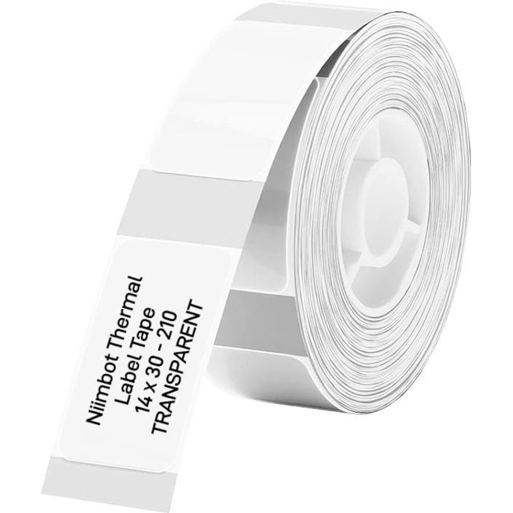 NIIMBOT Thermal Label 14 x 30mm, 210 Labels - Transparent – view 1