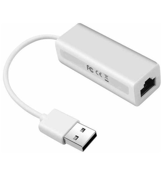 Pre-loved M-Link 10/100 Mbps USB to Ethernet LAN Adapter - Compact offers reliable wired connectivity for devices.