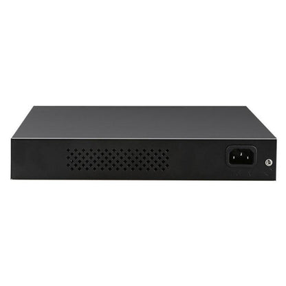 Black electronic device on a white background