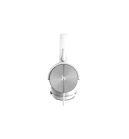 Hoomia U3 Classic Wired On-Ear Headphones with Microphone – White and Silver