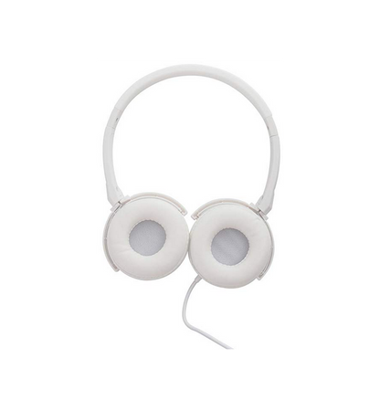 Hoomia U3 Classic Wired On-Ear Headphones with Microphone – White and Silver
