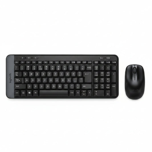 Logitech MK220 Wireless Keyboard and Mouse Combo with compact keyboard and optical mouse