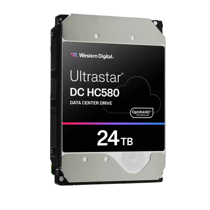 Western Digital Ultrastar DC HC580 24TB Data Center HDD – 3.5 inch SATA 6Gb/s, 7200 RPM, Enterprise-Grade