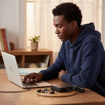 M-Link Universal Laptop Charger 90W Auto Adjust with 10 Tips AC Adapter Power Supply