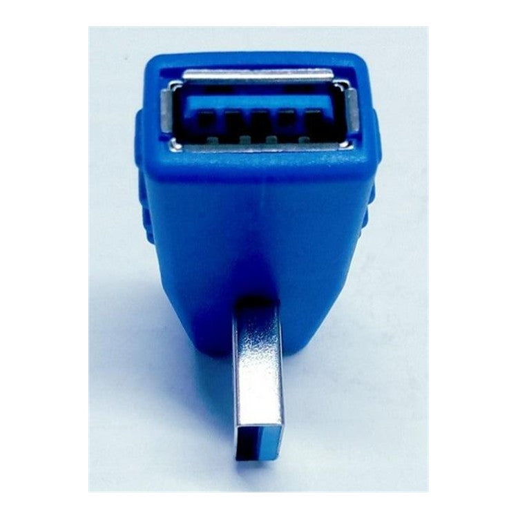 USB 3.0 90-degree Type-A male to female adapter