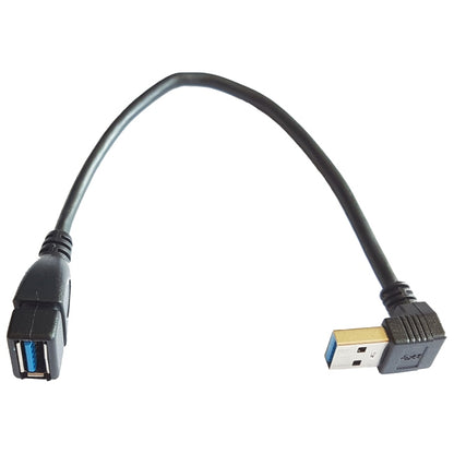 MicroWorld USB 3.0 90° Male to Female Adapter Cable