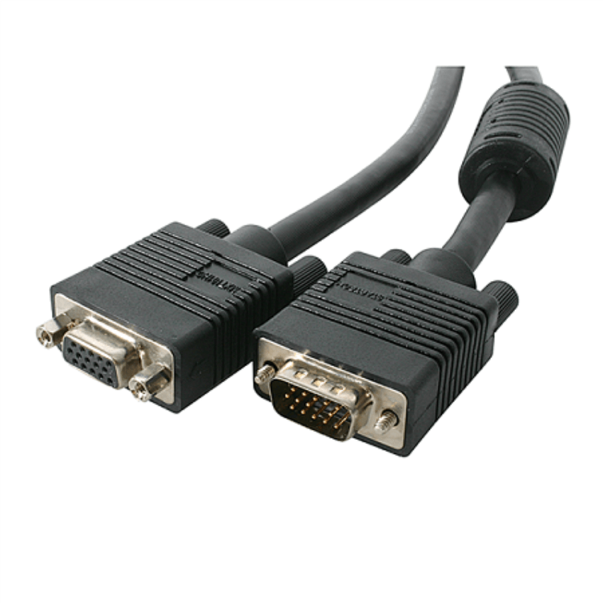 Two VGA connectors on a white background