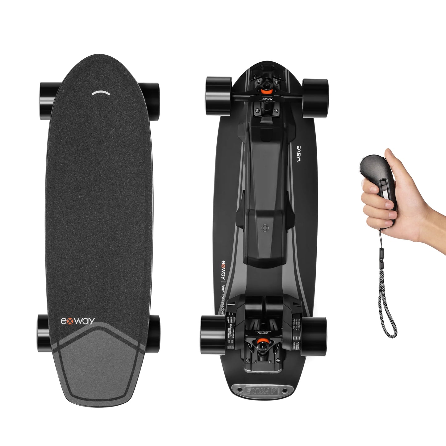 Exway Wave Front Wheels – Black